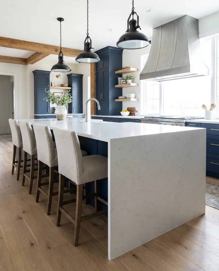 Barndominium With Stunning Kitchen Island 1