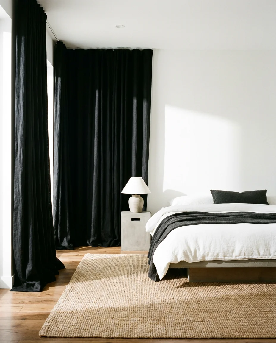 Black Curtains for a Bold Aesthetic Statement 1