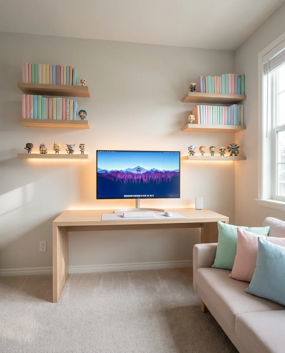 Bloxburg-Inspired Gaming Room Bookshelf 2