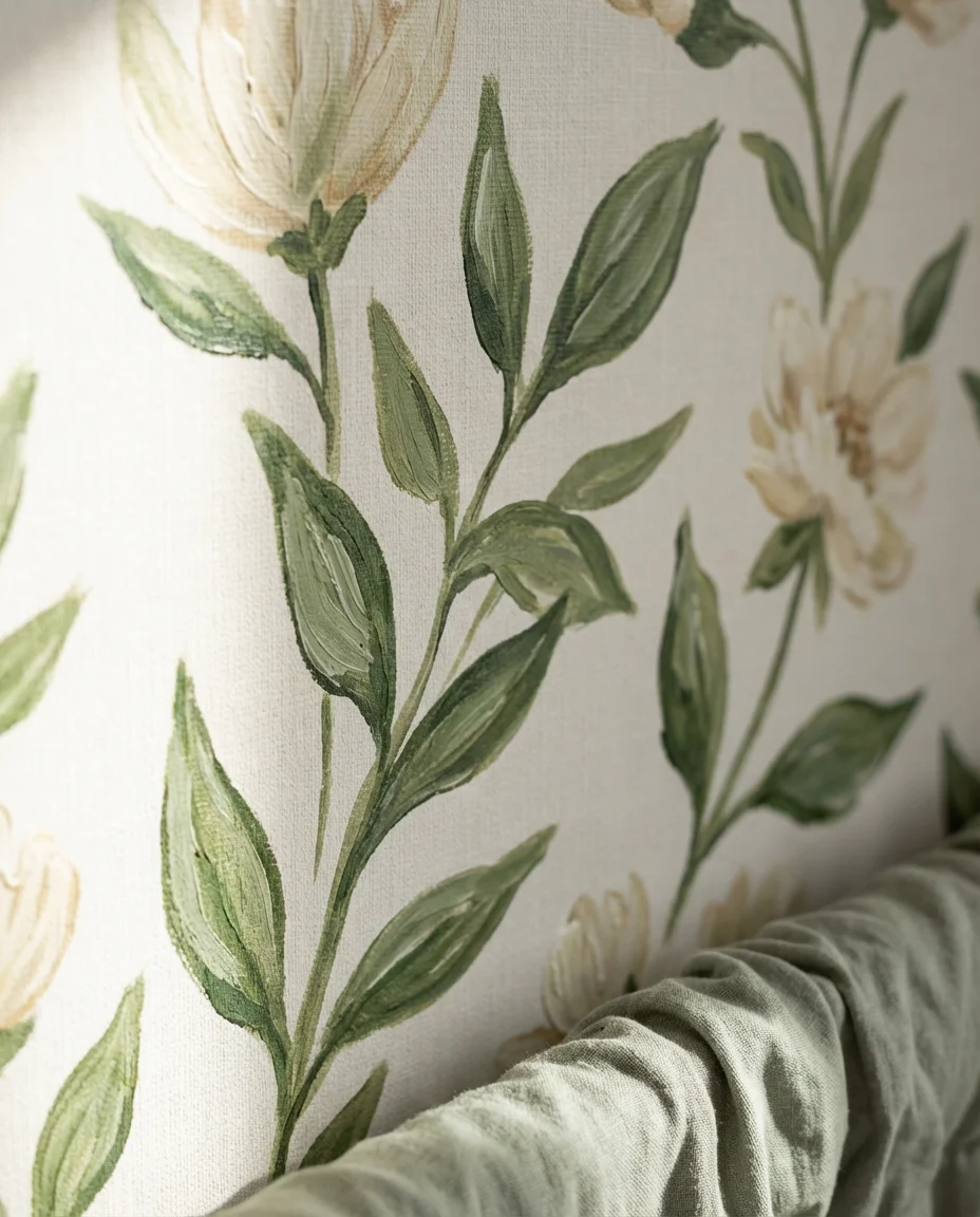 Botanical Wallpaper Accent Wall 2
