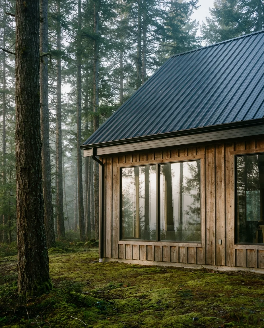 Cabin-Inspired Barndominium in the Woods 1