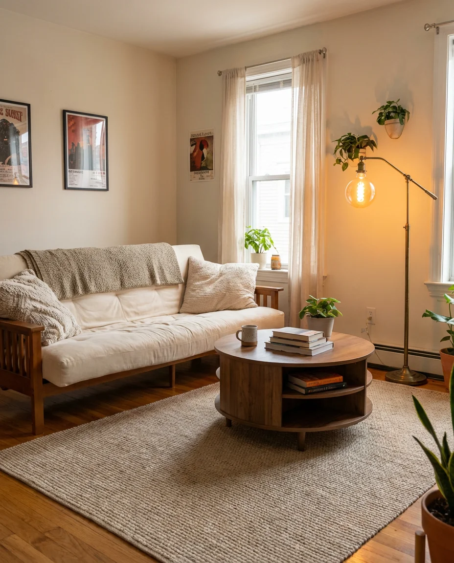 College Apartment Living Room Styling 1