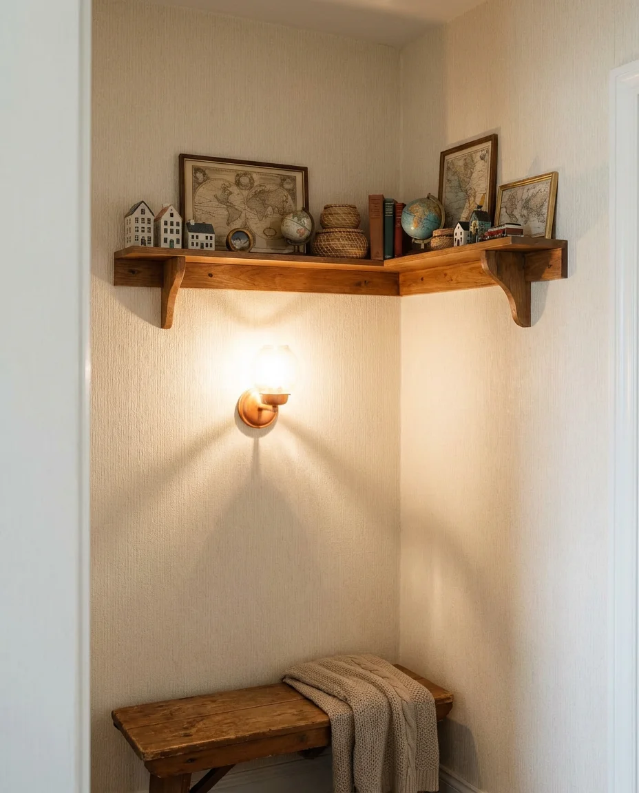 Corner Wall Shelves for Unused Spaces 2