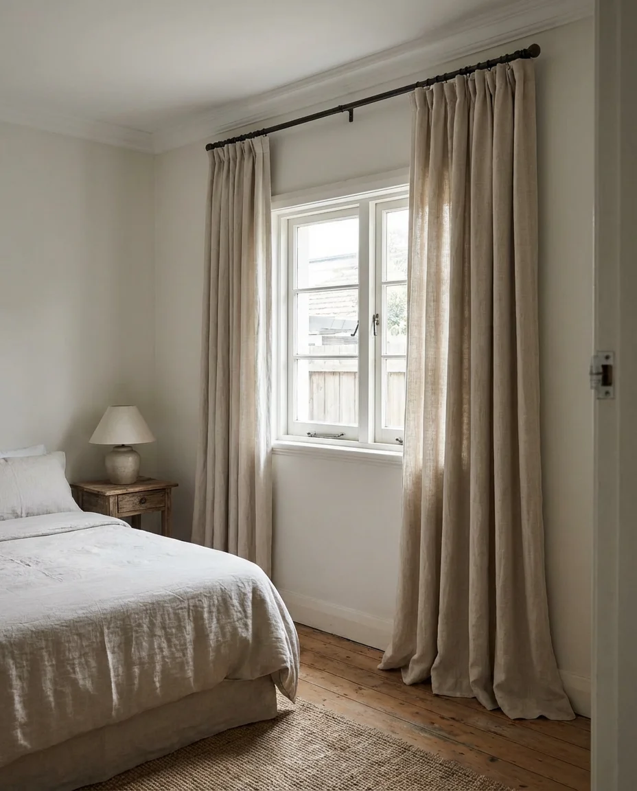 Curtain Ideas for Small Windows in a Compact Bedroom 1