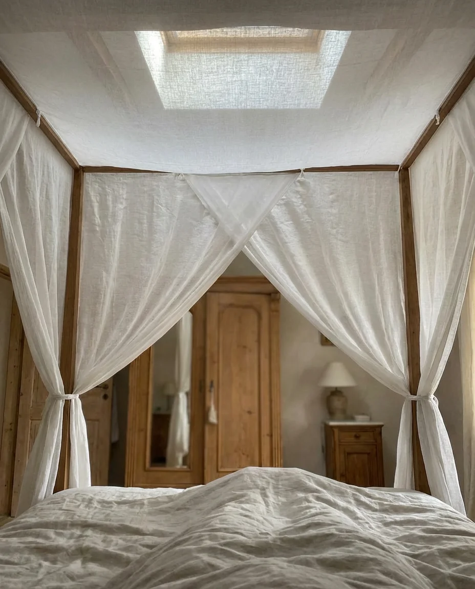 Curtain Ideas for a Bed Canopy Effect 2