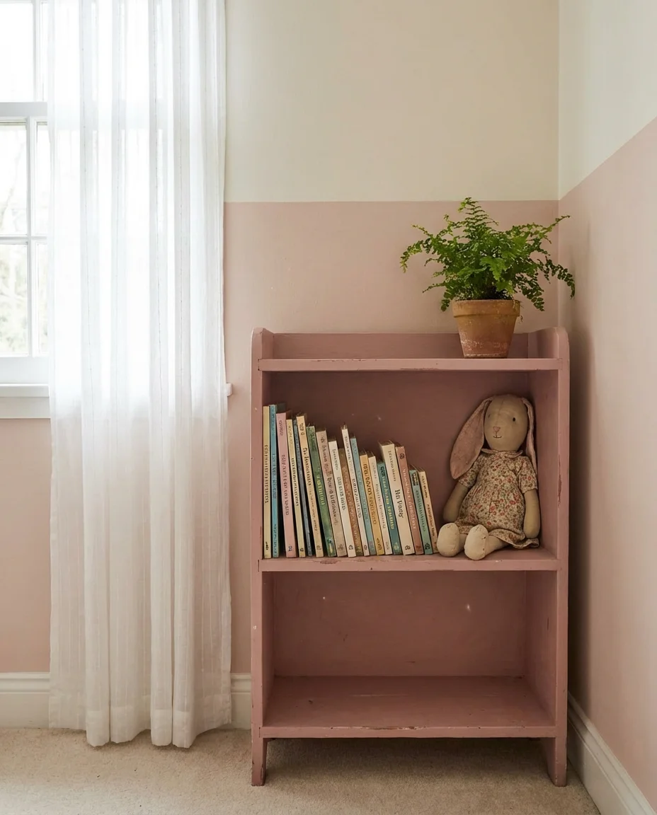 Cute Pastel Nursery Bookshelf 1