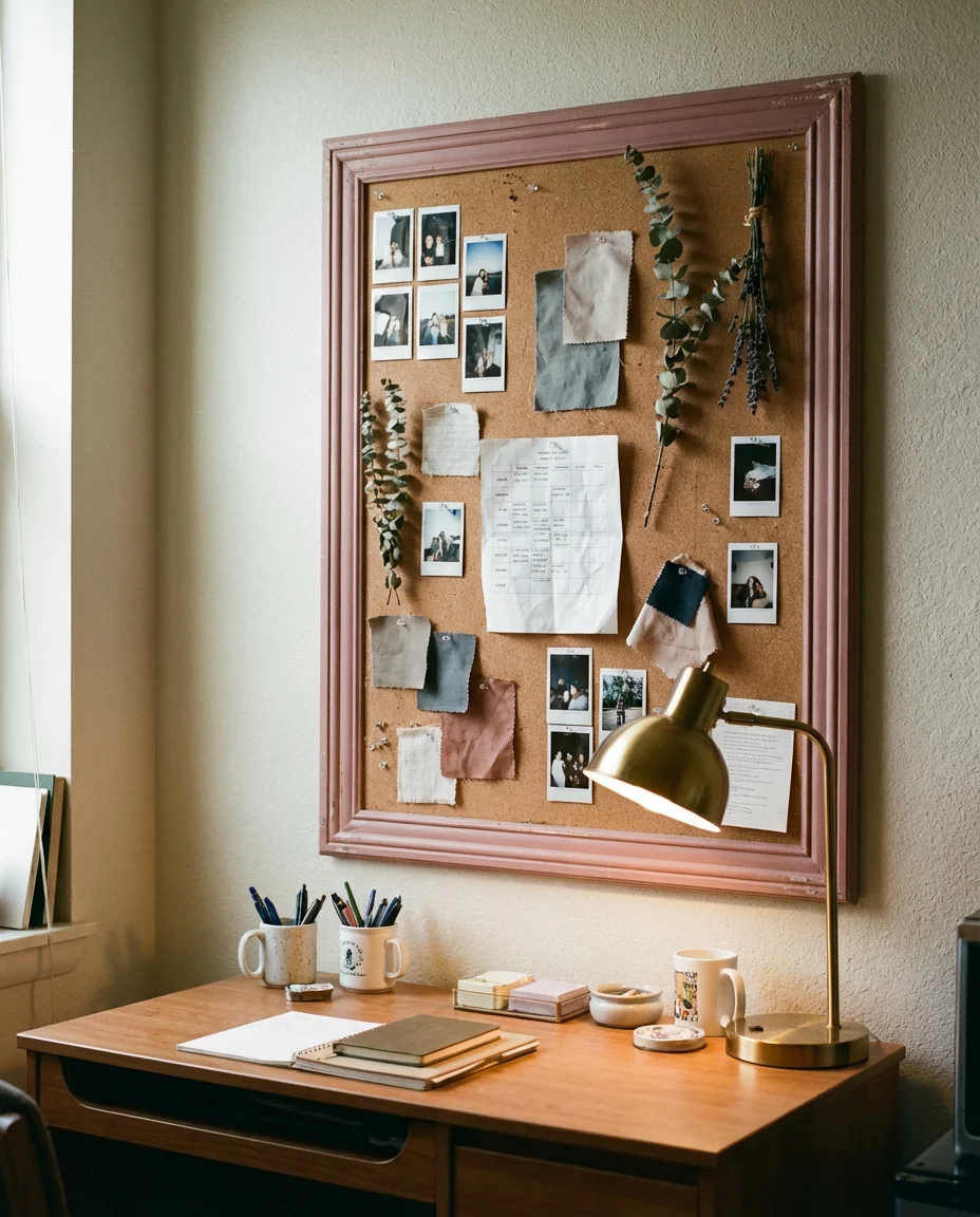 DIY Cork Board Inspiration Wall 1