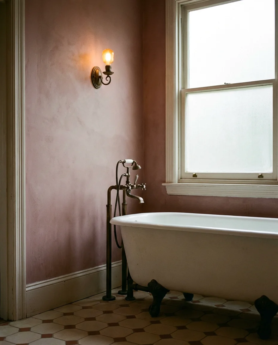 Dusky Pink With Aged Bronze Hardware 1