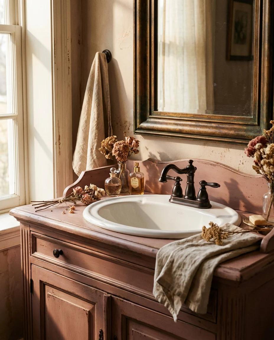 Dusky Pink With Aged Bronze Hardware 2