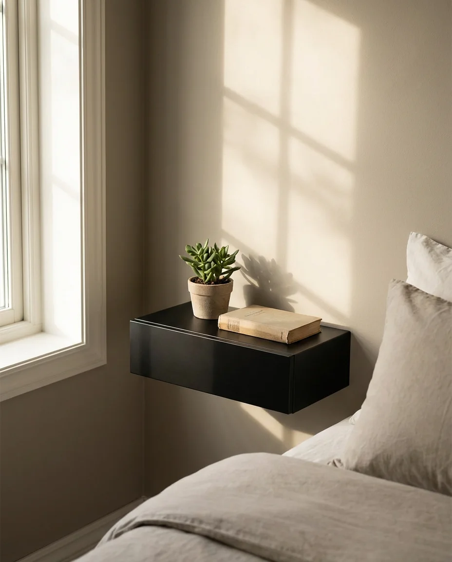 Floating Wall Shelves in Unexpected Rooms 2