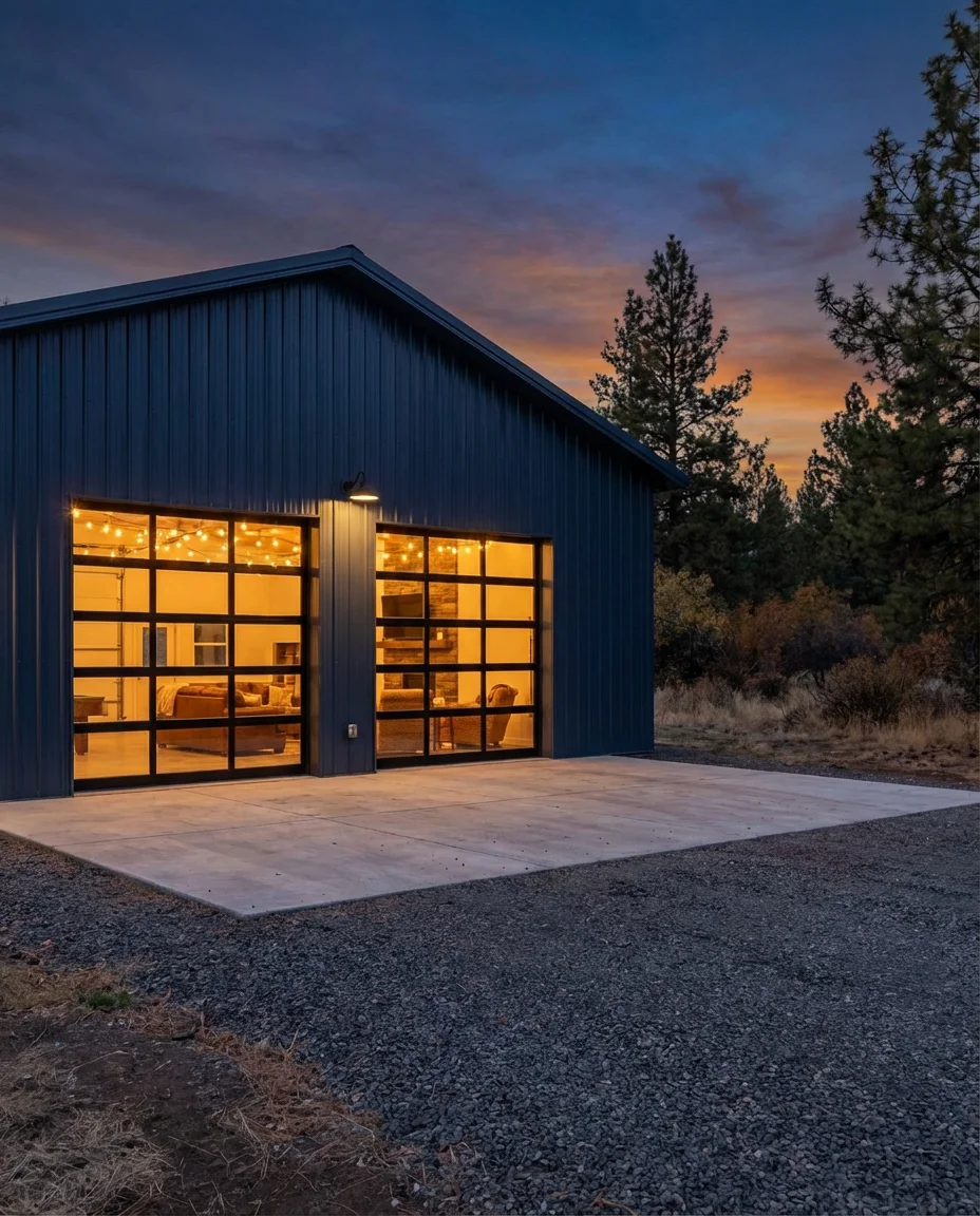Garage Barndominium With Oversized Doors 2