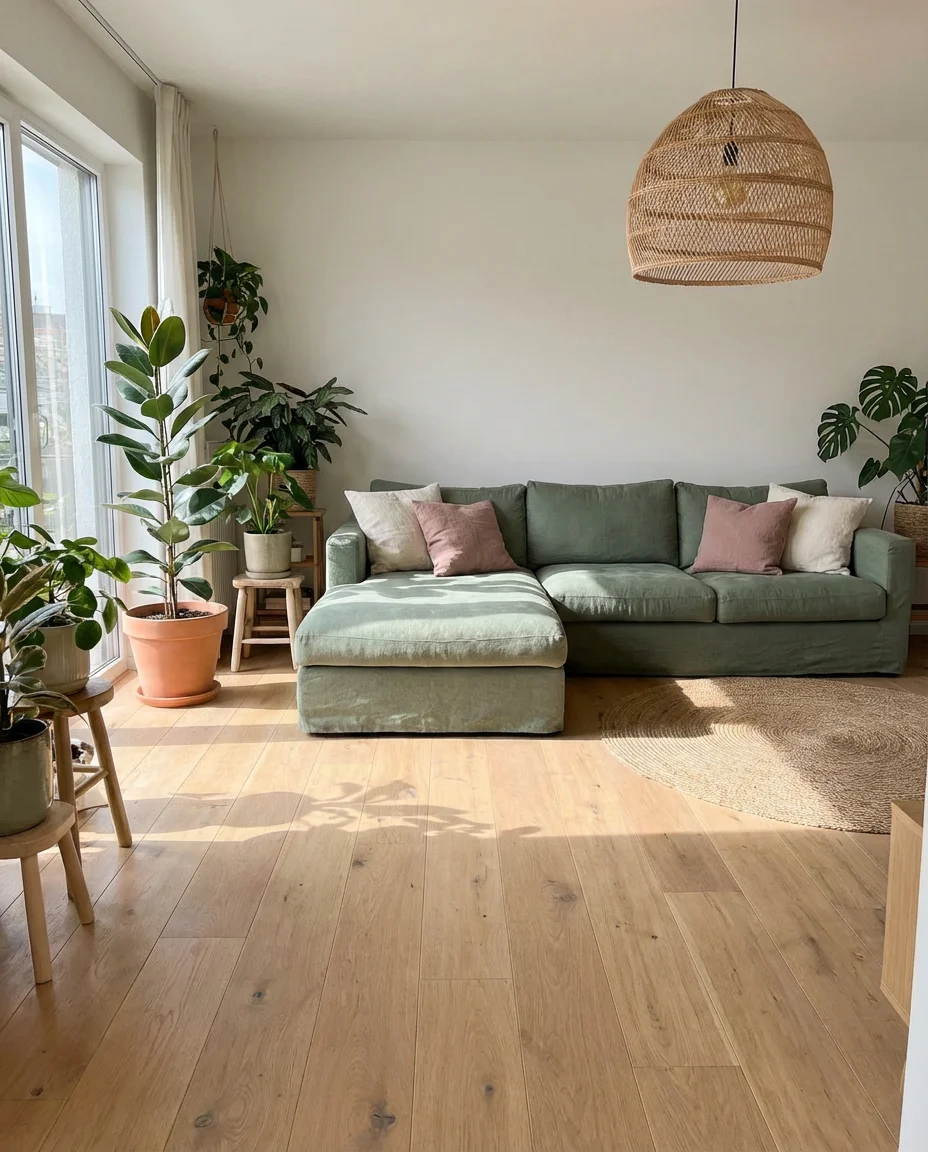 Green Sectional as a Statement Piece 2