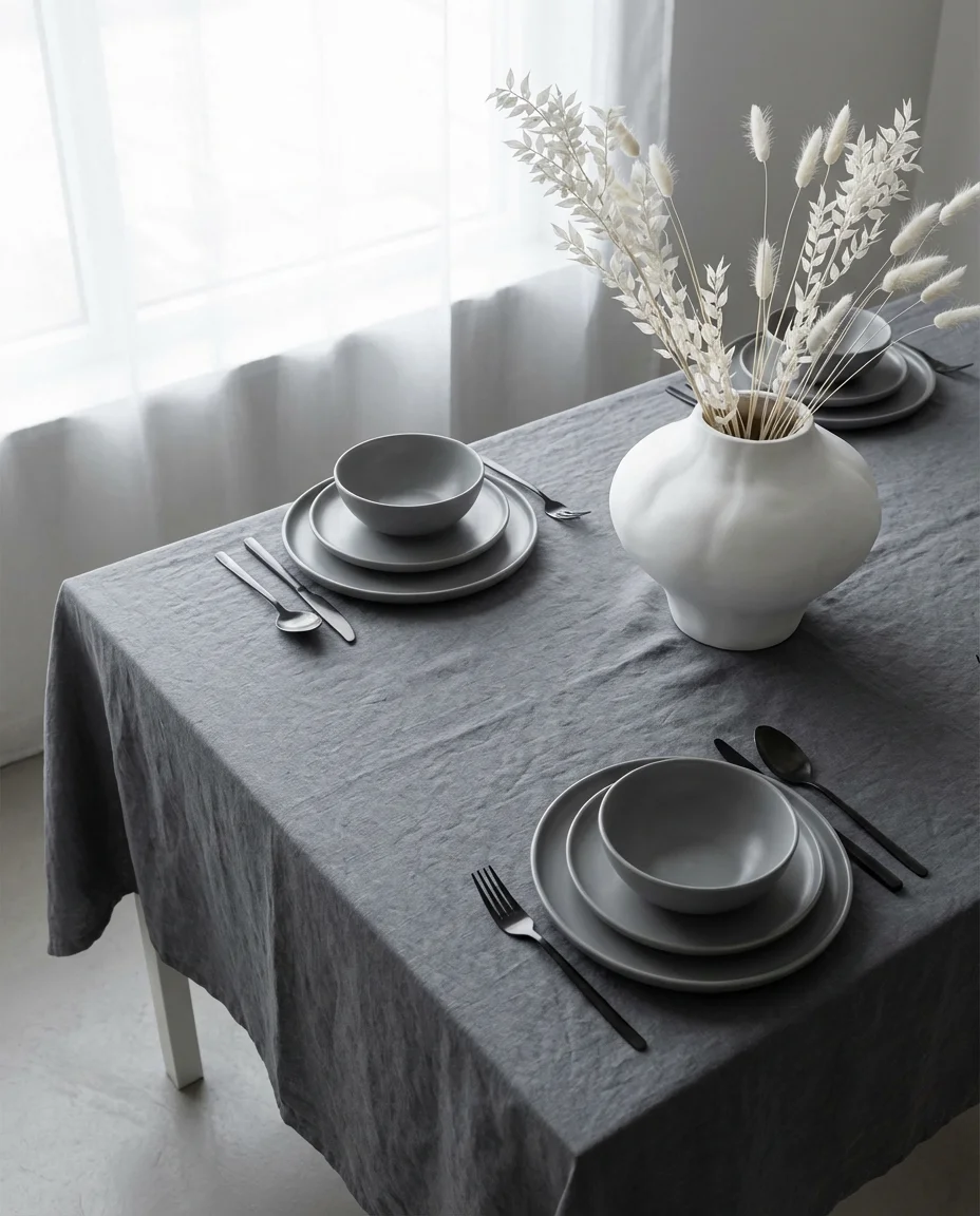 Grey Toned Table Decor for Contemporary Homes 2
