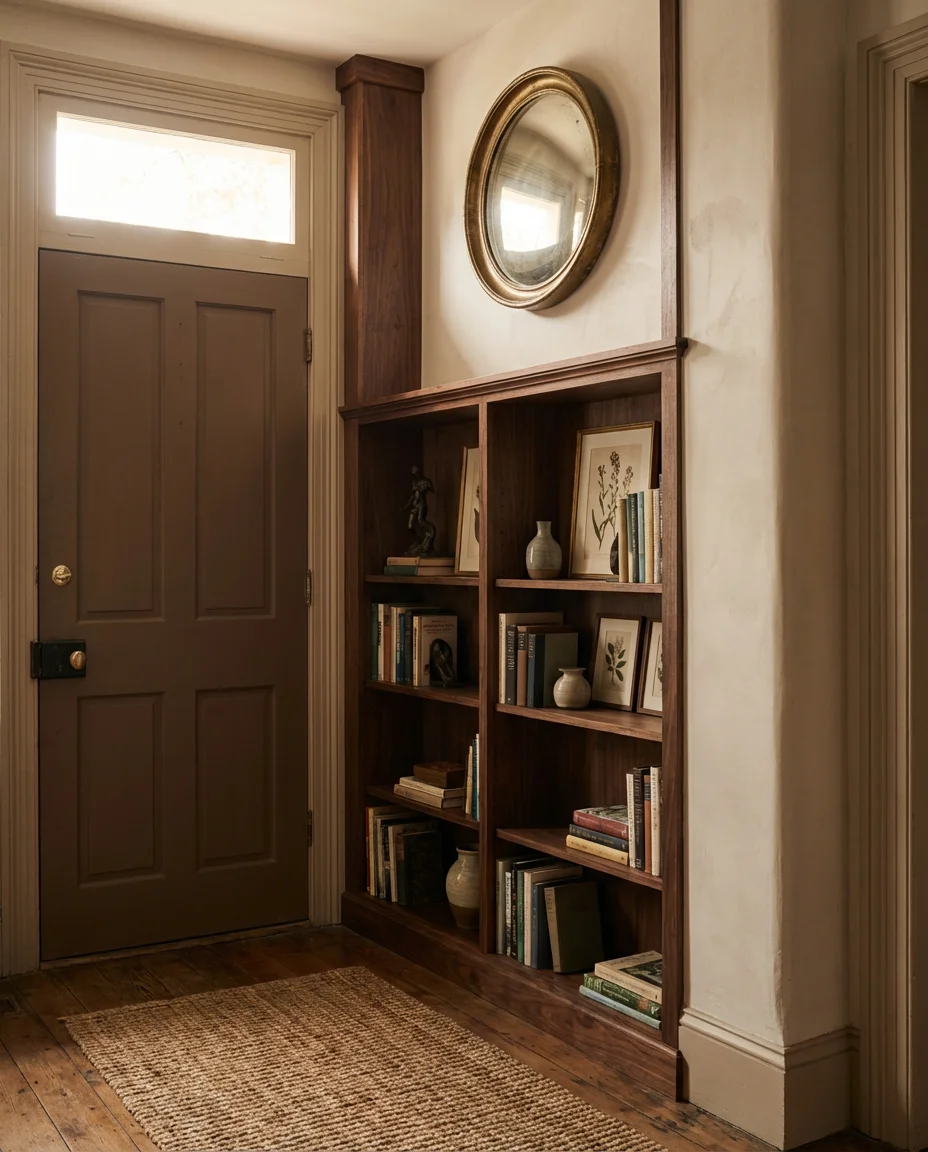 Hallway Bookshelf That Makes a Grand First Impression 2