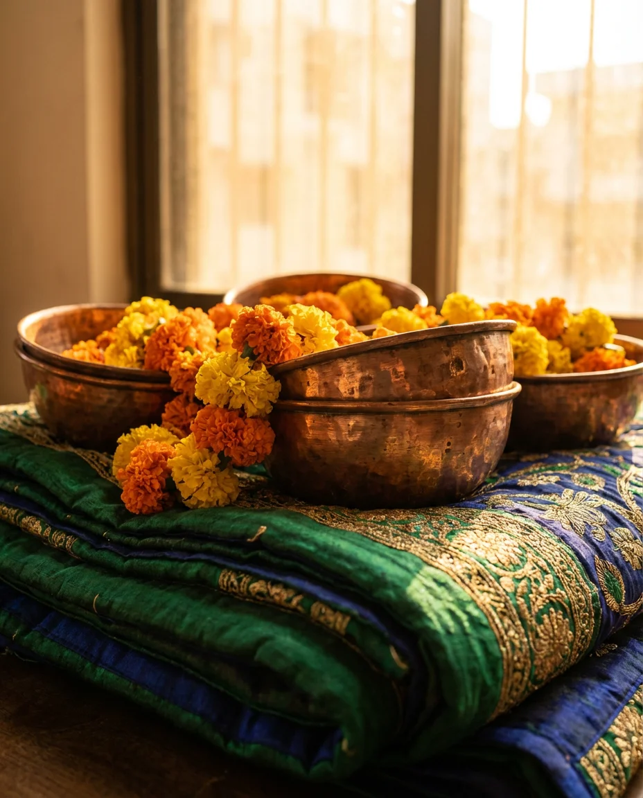 Indian-Inspired Buffet with Jewel-Toned-Textiles 2