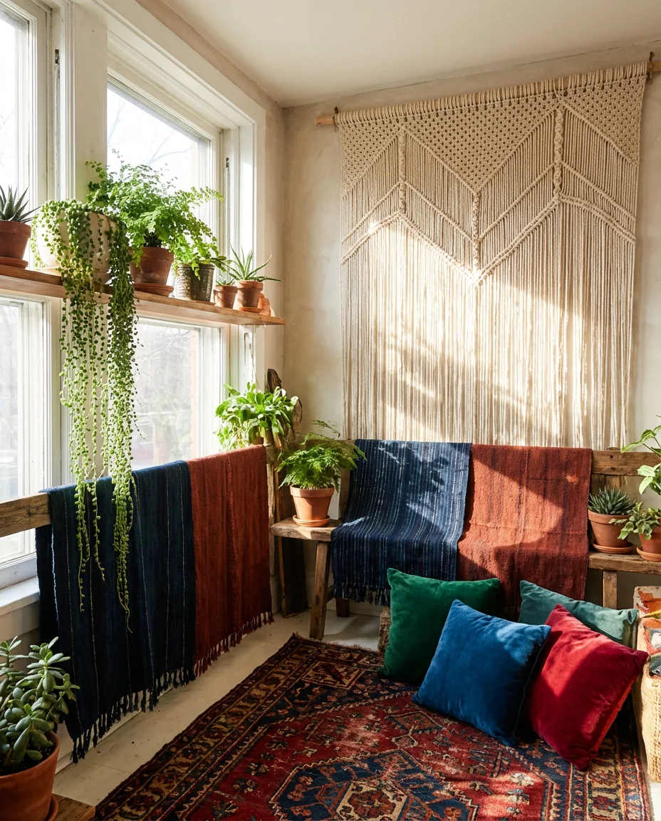 Indoor Bohemian Macramé and Textile Gallery 1