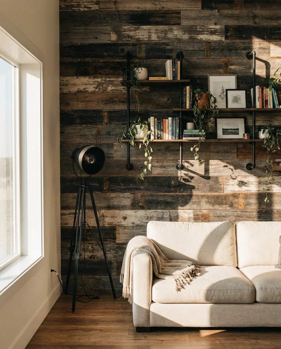 Interiors With Reclaimed Wood and Metal Accents 1