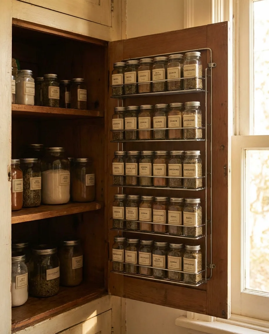 Kitchen Cabinet Door Storage Hacks 2