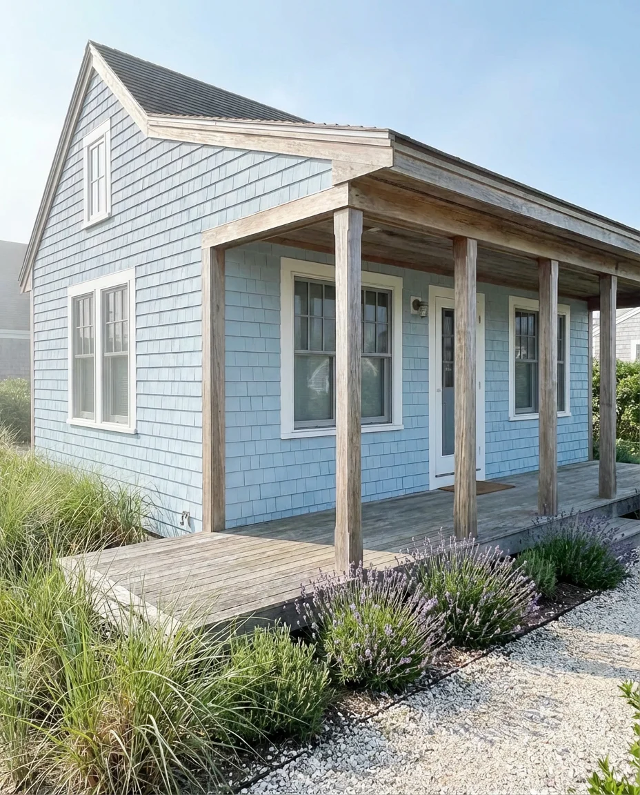 Light Blue Shingles With Driftwood Accents 1