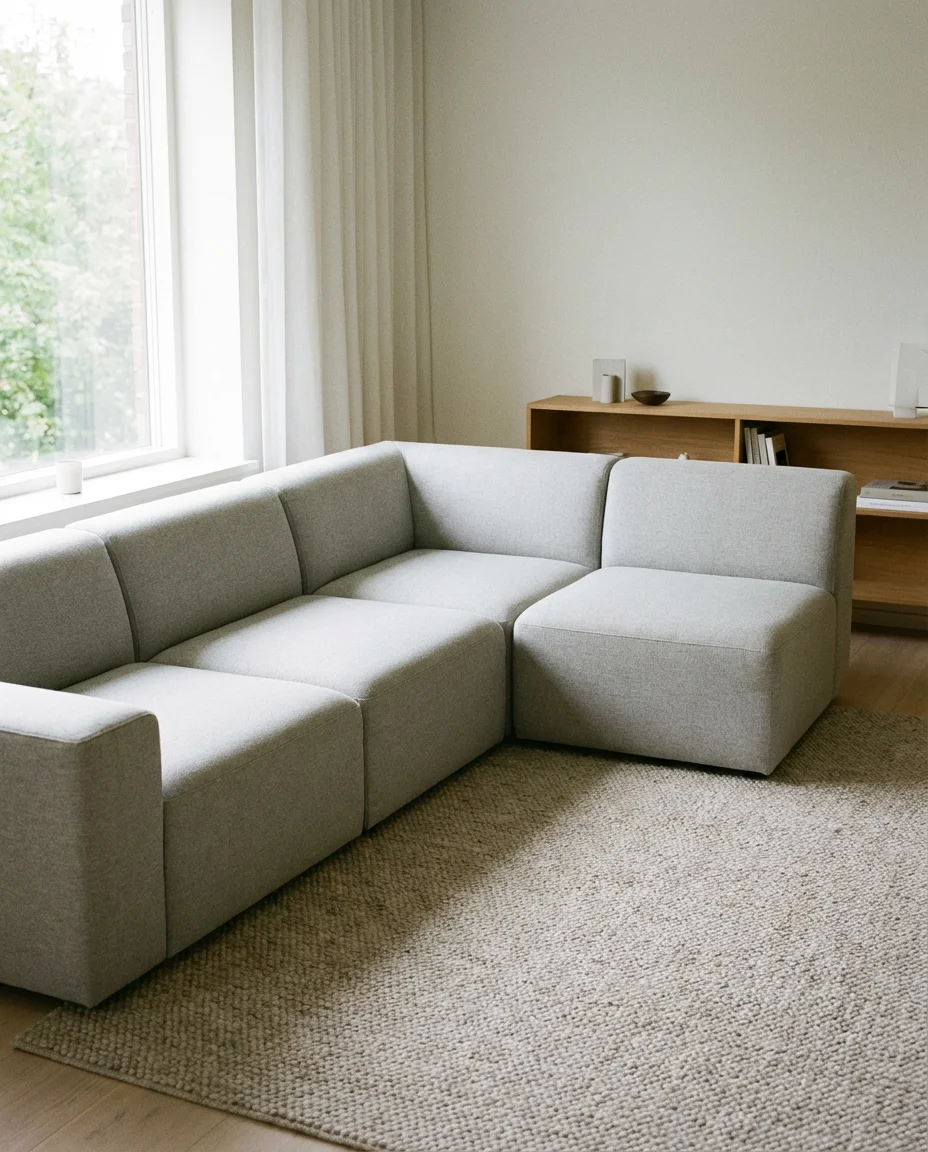 Light Gray Modular Sectional for Flexible Living 1