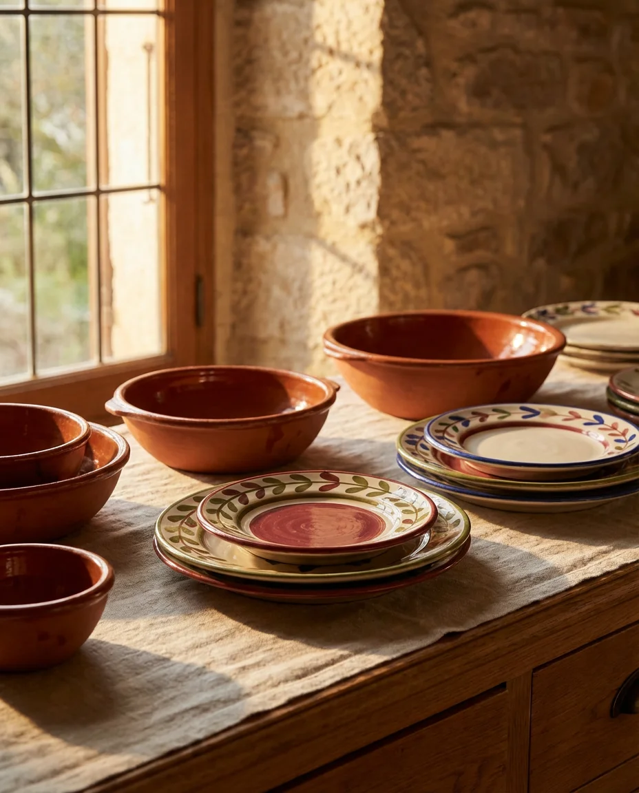 Mediterranean Mezze Spread with Terracotta Accents 2
