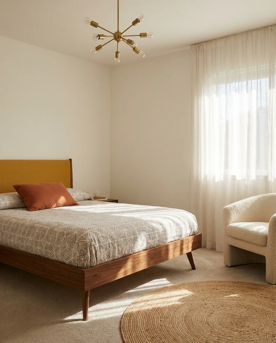 Mid-Century Modern Bedroom With a 2026 Update 1