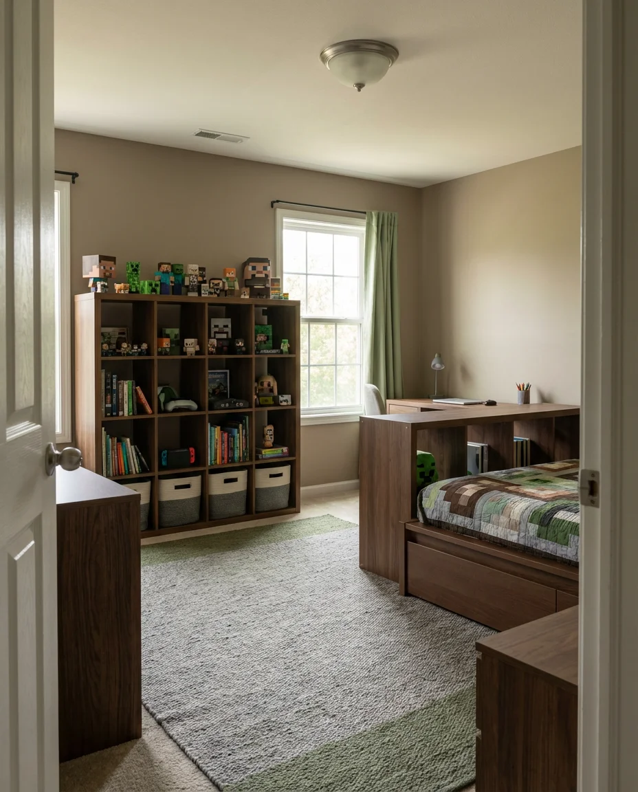 Minecraft-Inspired Room Ideas for Teen and Young Adult Spaces 2