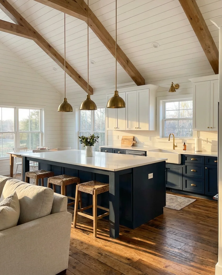 Modern Farmhouse Kitchen Interior 2