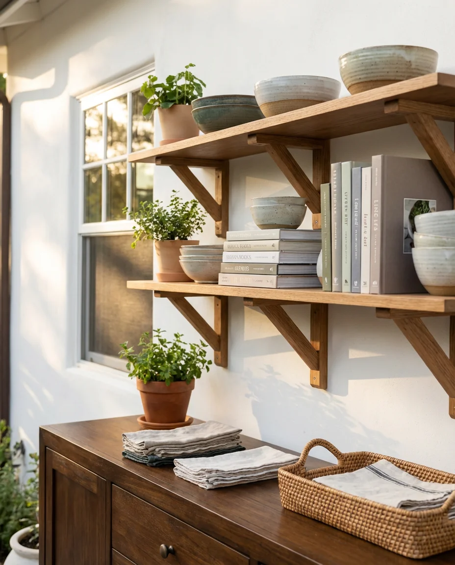 Open Shelving Buffet Display for Dining Rooms 2