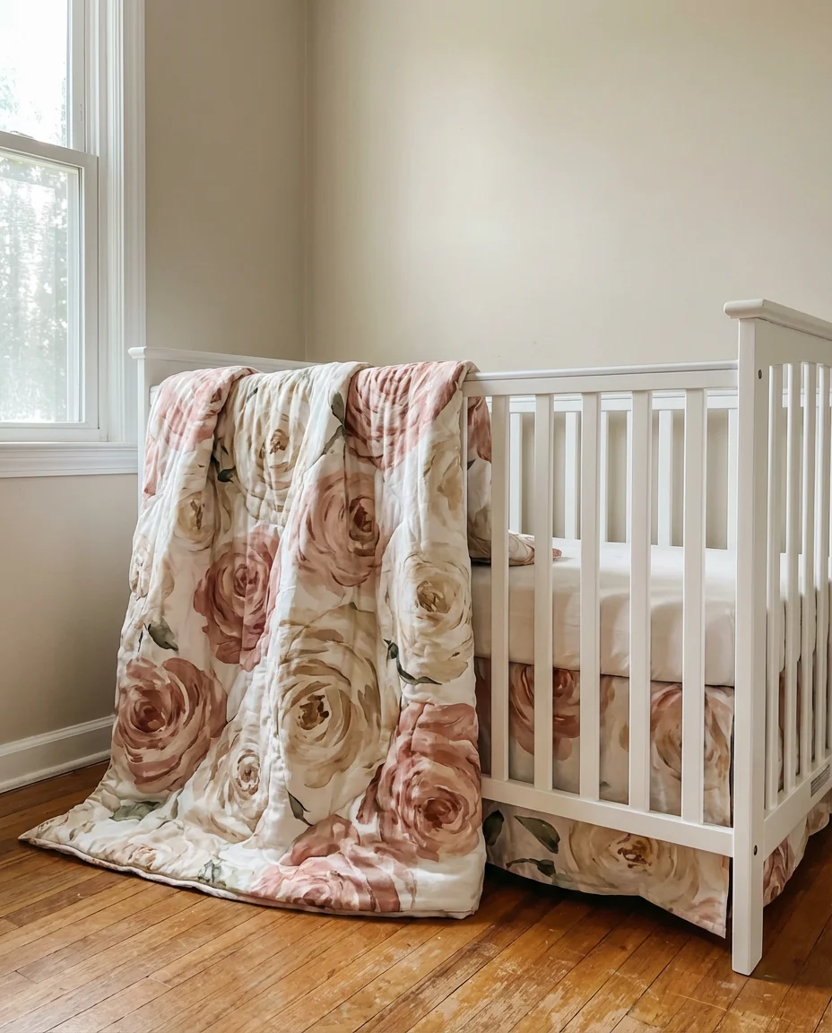 Oversized Floral Print Bedding 1