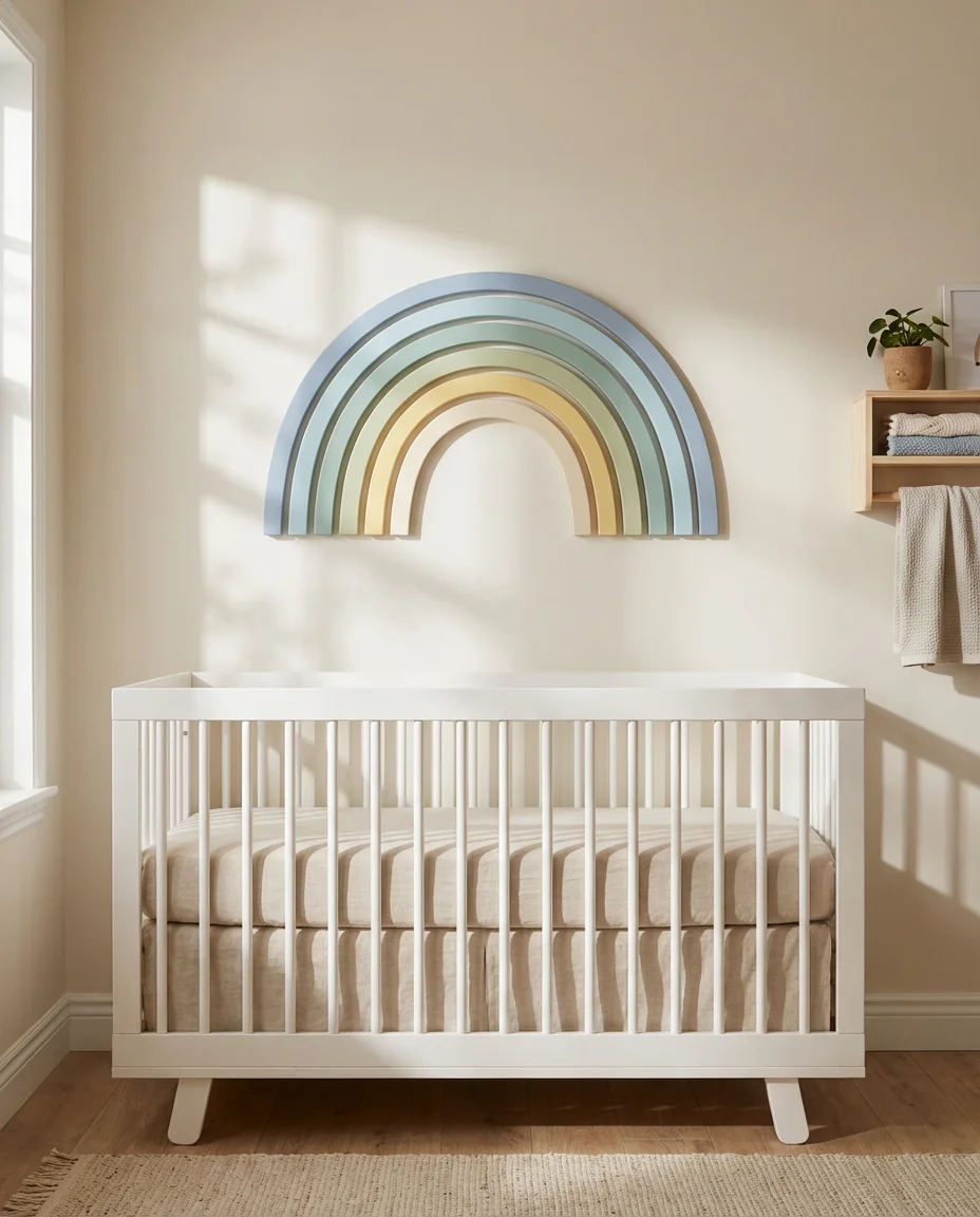 Pastel Rainbow Arch Wall Art 1