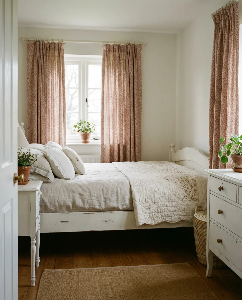 Patterned Curtains for a Cute and Playful Bedroom 1