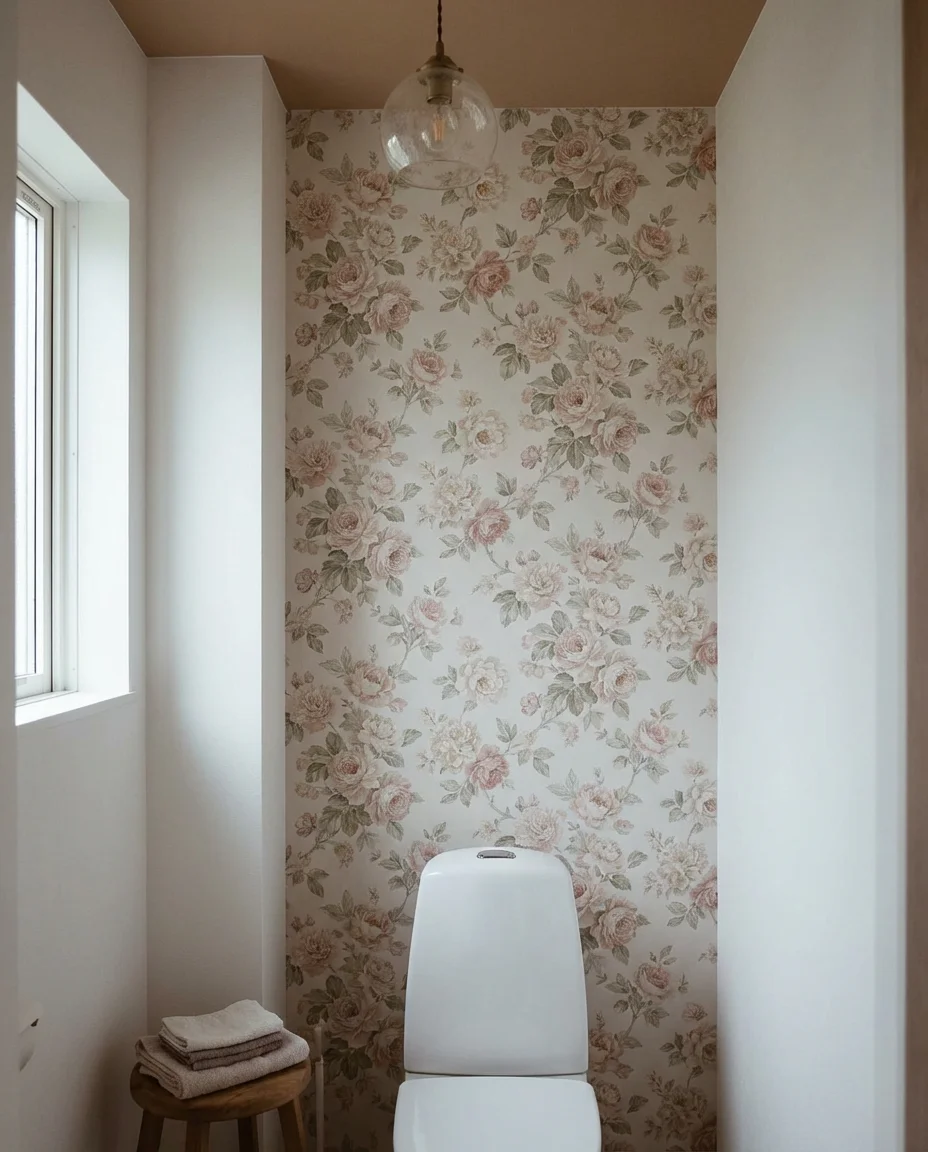 Pink Floral Wallpaper for a Garden-Inspired Retreat 2
