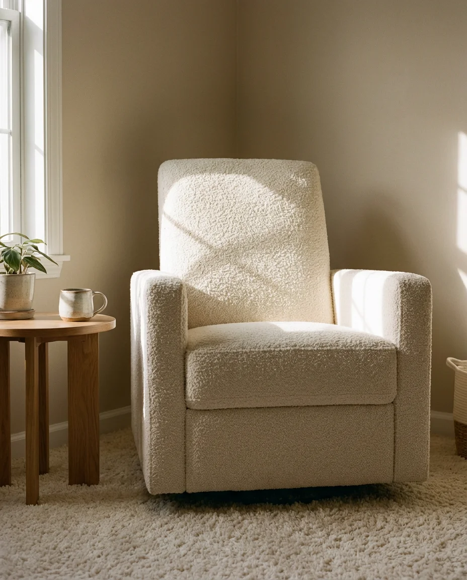Plush Boucle Rocker or Glider 1