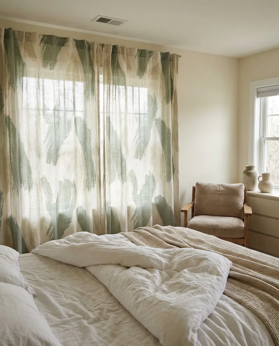 Printed Curtains for a Primary Bedroom with Personality 1