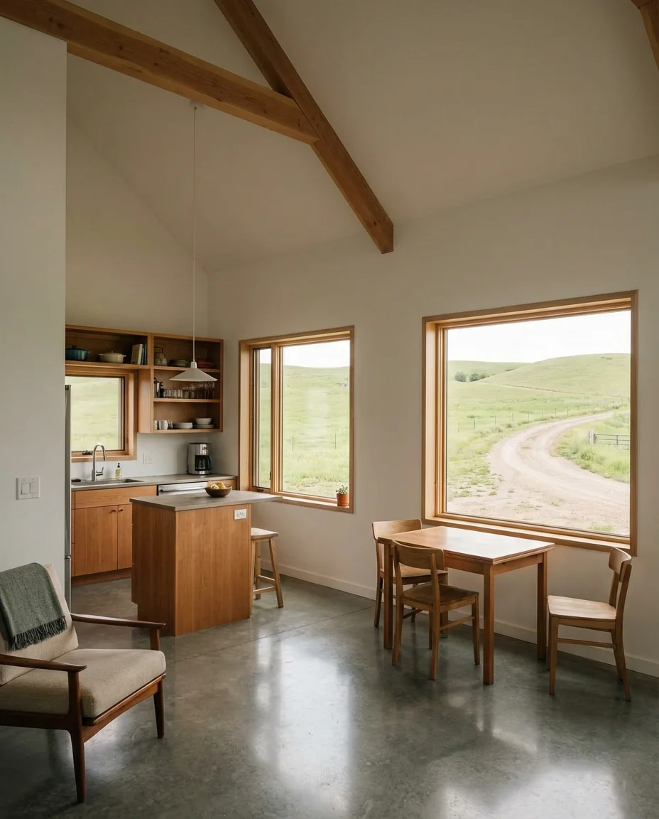 Small Barndominium Floor Plan Under 1,200 Sq Ft 1