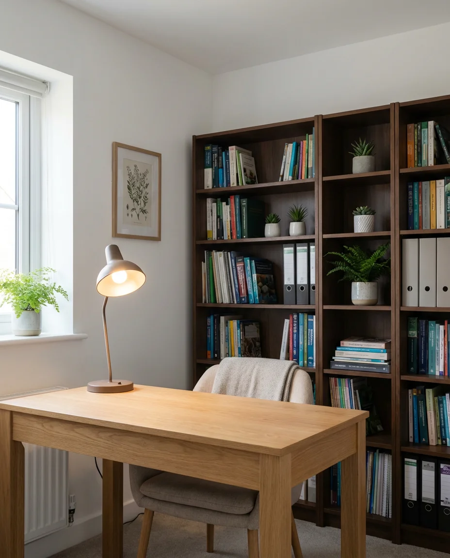 Study Room Bookshelves That Actually Help You Focus 1