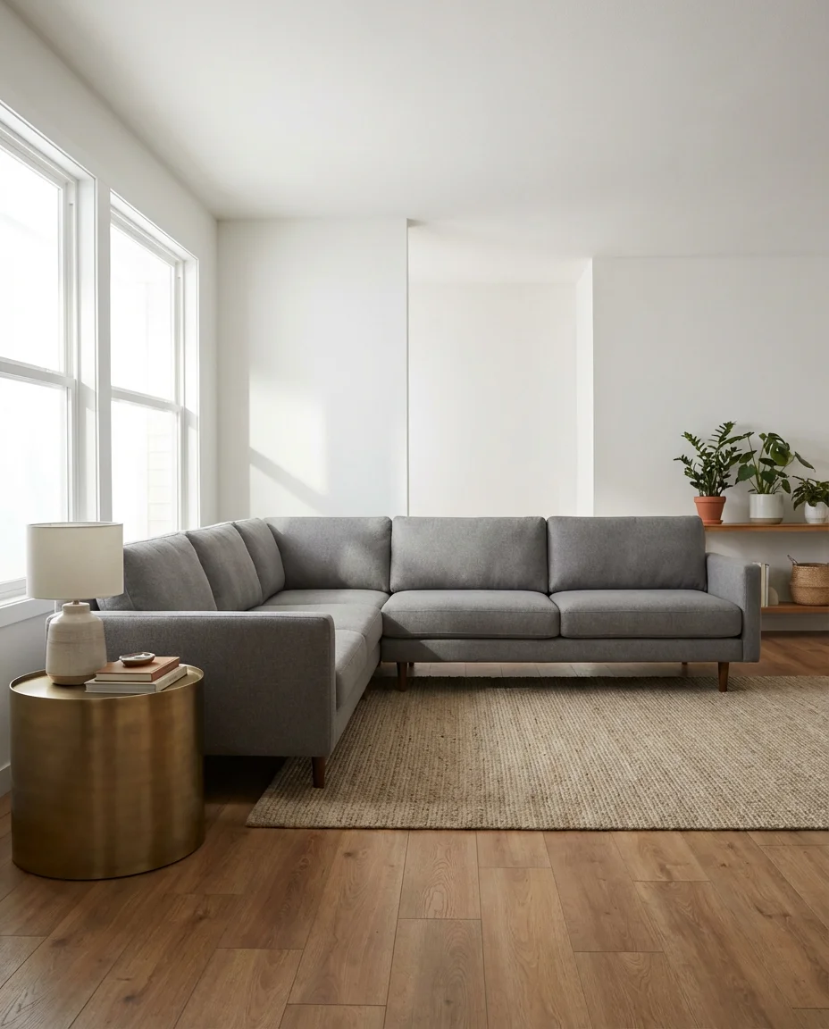 The Classic Grey L-Shape Layout 1