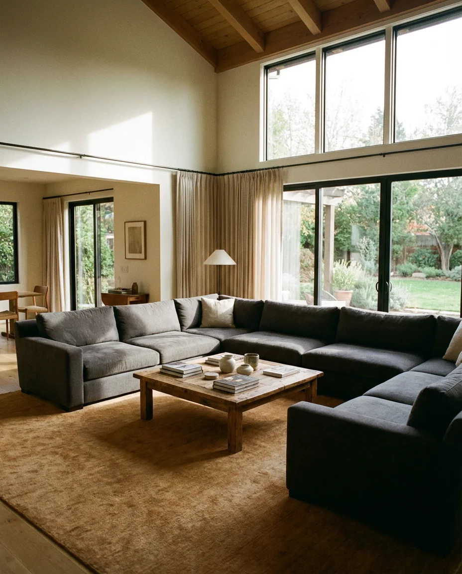 U-Shape Sectional Layout for Large Living Rooms 1