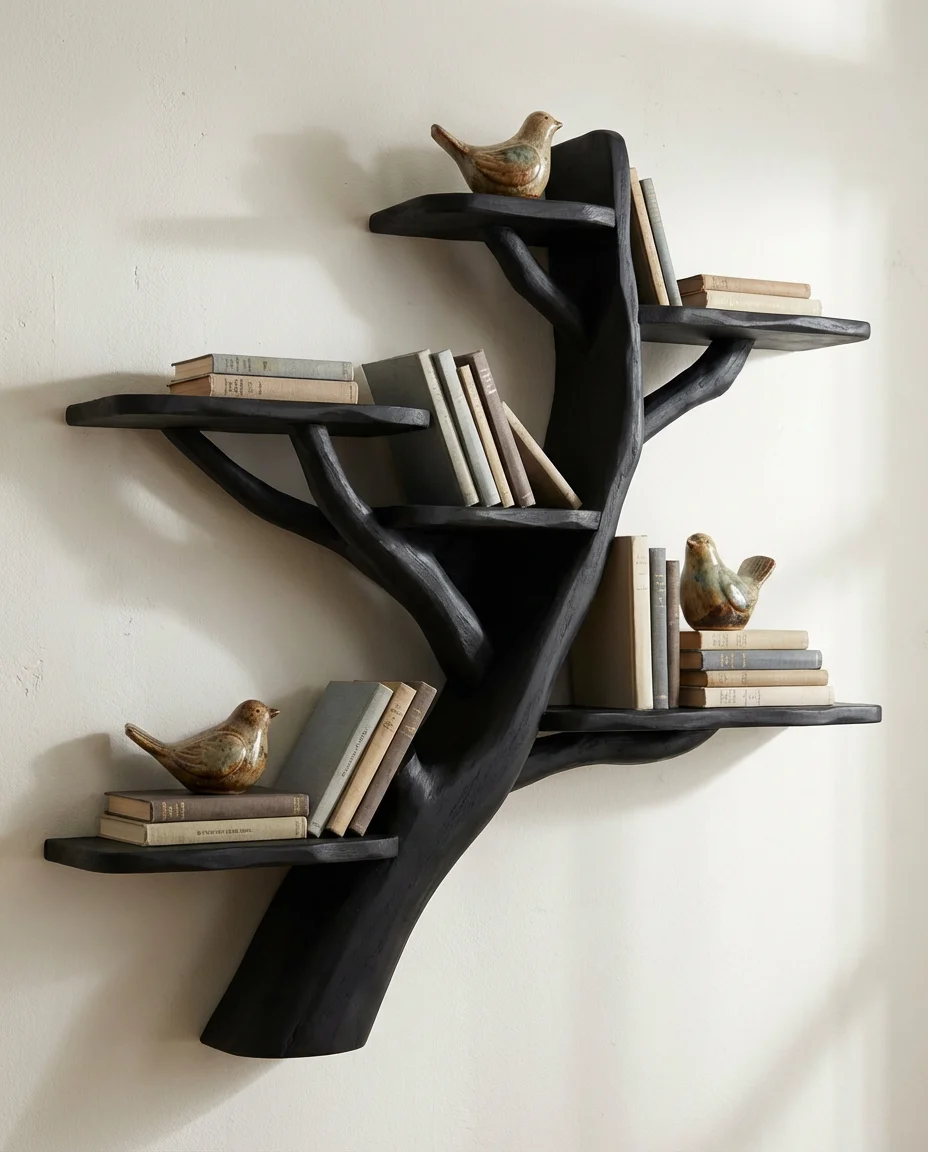 Unique Bookshelf Shapes That Serve as Sculpture 2