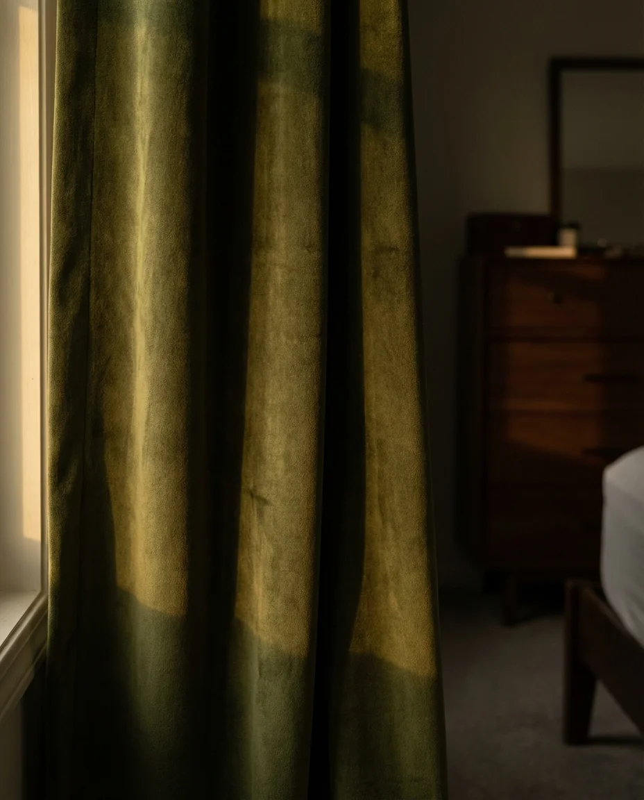 Velvet Curtains for a Moody Master Bedroom 2