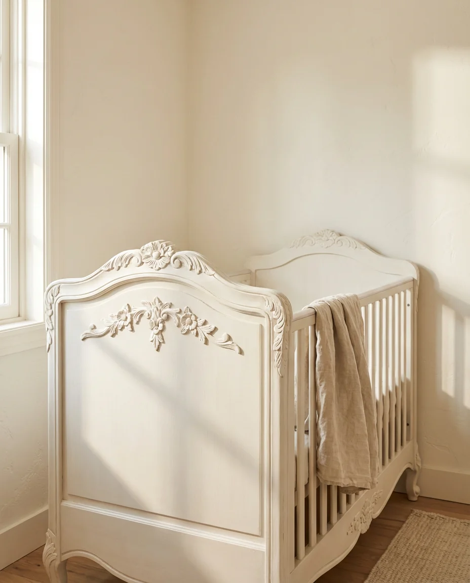 Vintage French Provincial Crib 2