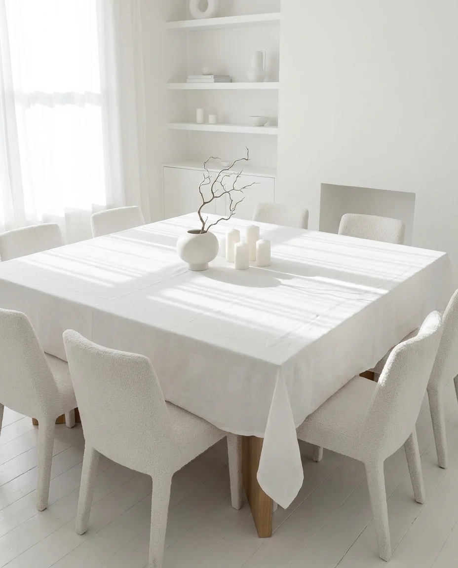 White Minimalist Table Decor for Clean Aesthetics 2