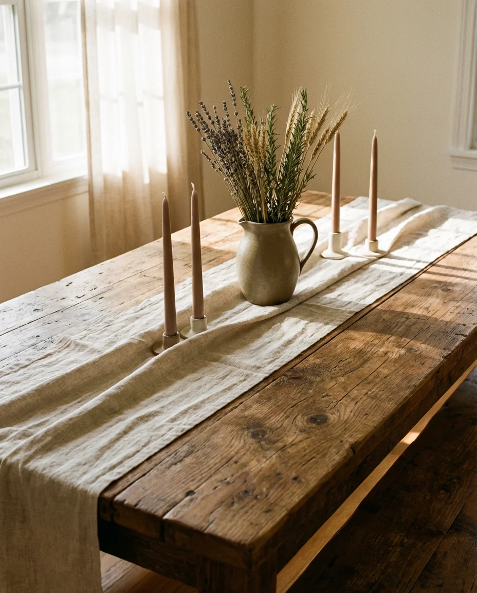 Wooden Table Decor with Rustic Charm 1