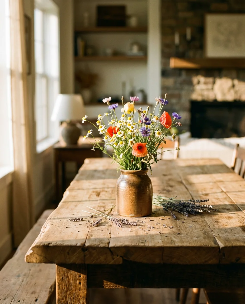 Wooden Table Decor with Rustic Charm 2
