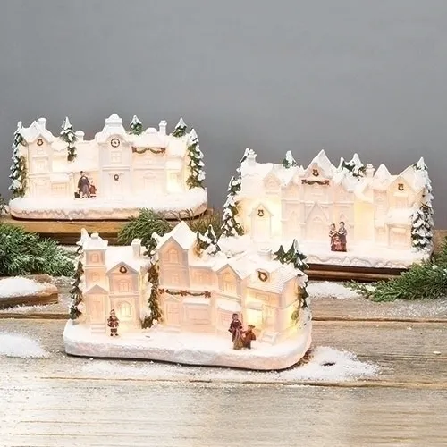 13' WHITE VINTAGE VILLAGE (sold separately) - The Doll Lady