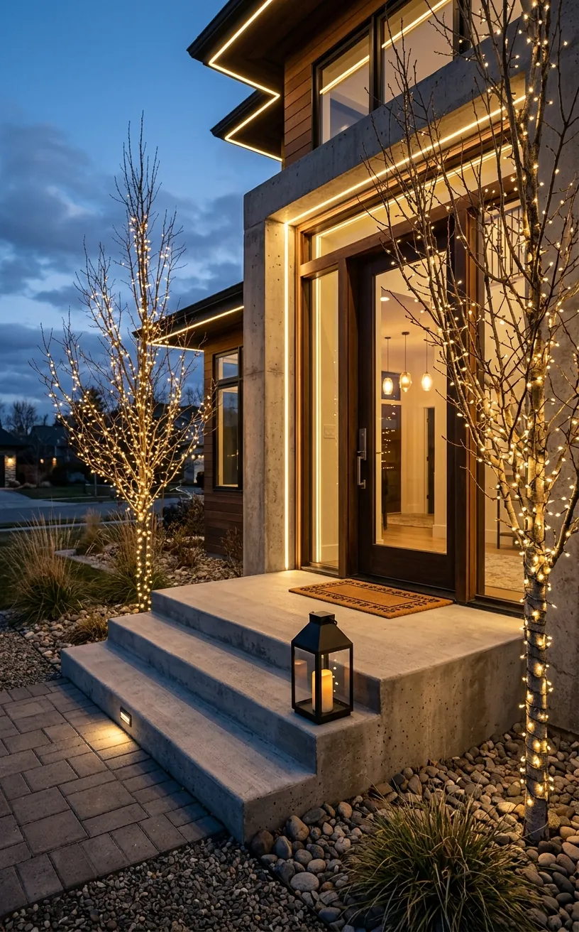15 Minimalist Outdoor Christmas Decorations for Curb Appeal - SpaceOfMuse