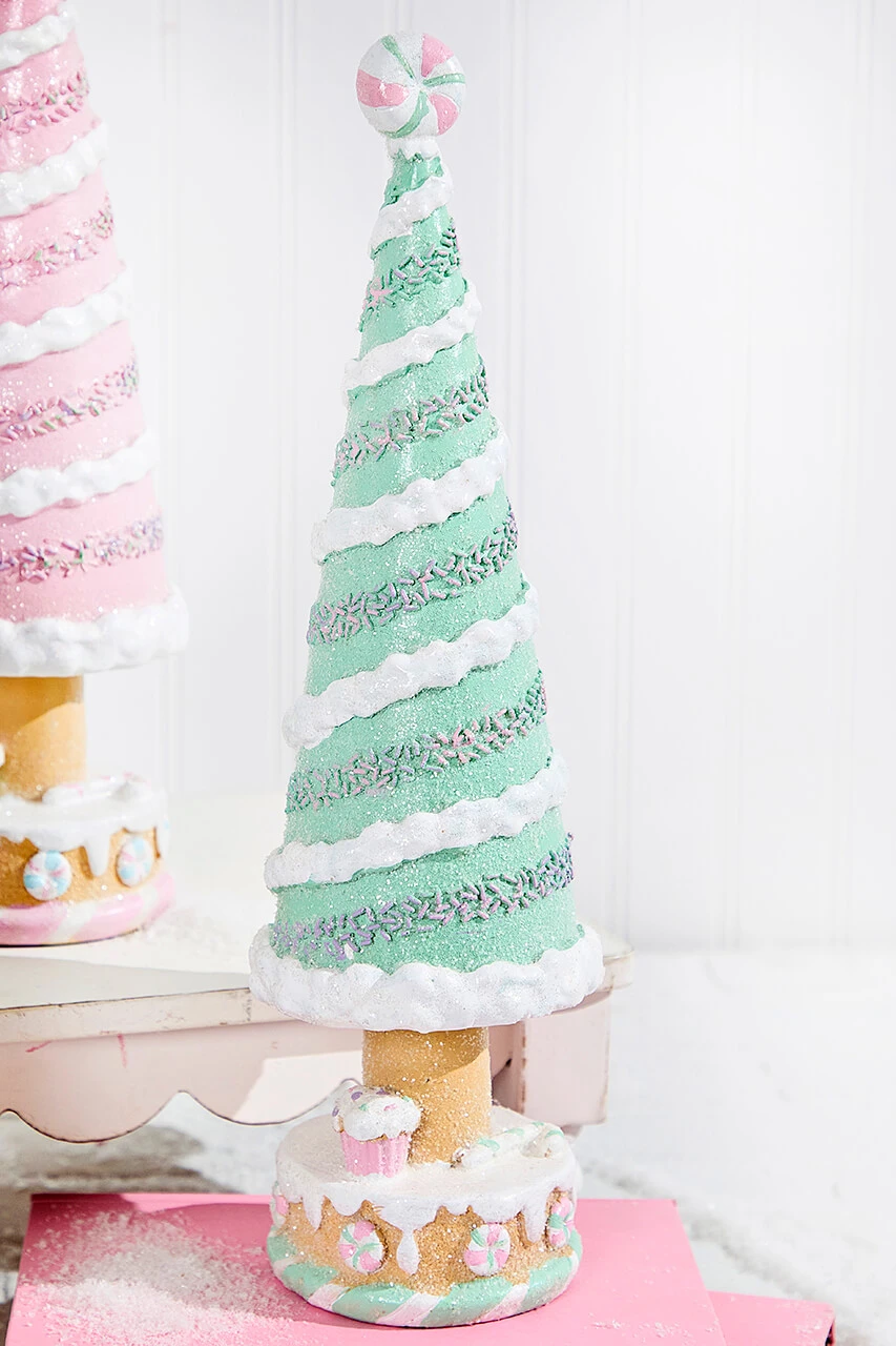 15' Resin Holiday Candy Tree Purple
