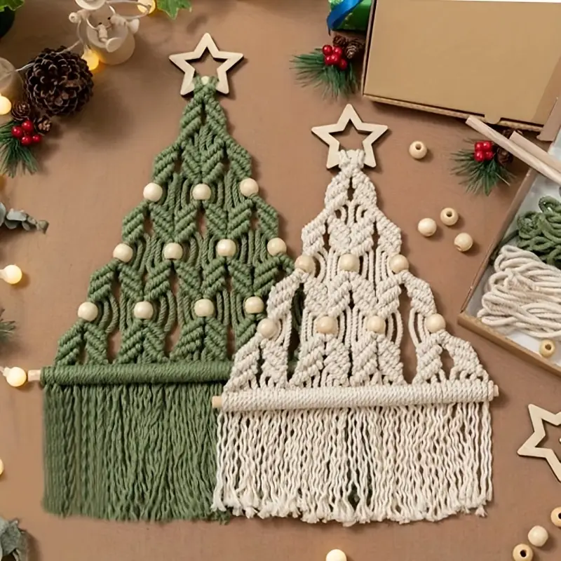 1pc macrame christmas tree bohemian holiday decoration - Temu