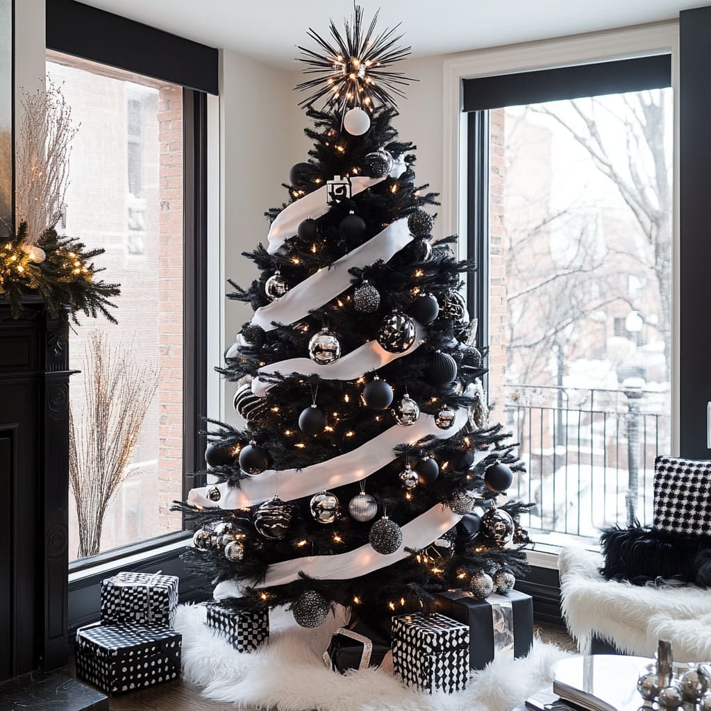 22 Creative Black Christmas Tree Decoration Ideas for 2024